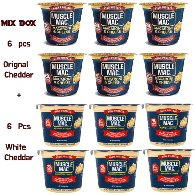 Muscle Mac High Protein Mac & Cheese | 20g Protein | GMO-Free Pasta | Vegetarian-Friendly | Healthy Comfort Food UAE Puzzle Supps