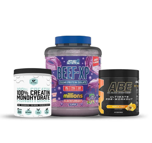 NN Combo 3-1: Applied Nutrition Beef XP, Pre Workout powder & Go Fitness Creatine Applied Nutrition