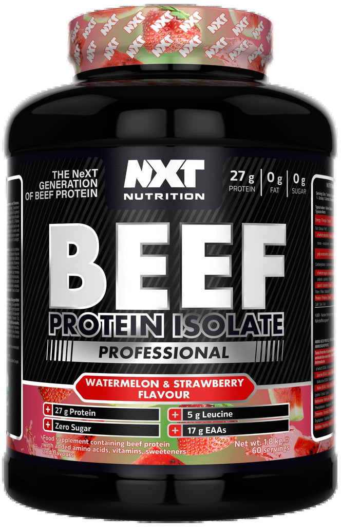 NXT Nutrition Beef Protein Isolate Professional 1.8kg - Pure protein , Potent, and Perfect for Performance NXT Nutrition