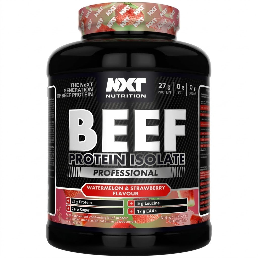 NXT Nutrition Beef Protein Isolate Professional 1.8kg - Pure protein , Potent, and Perfect for Performance NXT Nutrition
