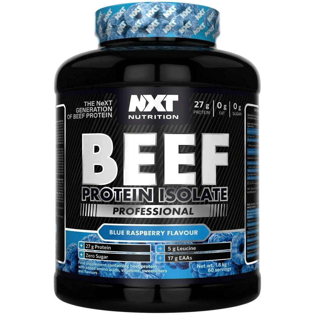 NXT Nutrition Beef Protein Isolate Professional 1.8kg - Pure protein , Potent, and Perfect for Performance NXT Nutrition
