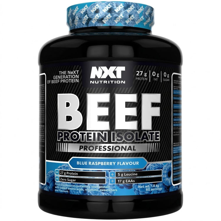 NXT Nutrition Beef Protein Isolate Professional 1.8kg - Pure protein , Potent, and Perfect for Performance NXT Nutrition