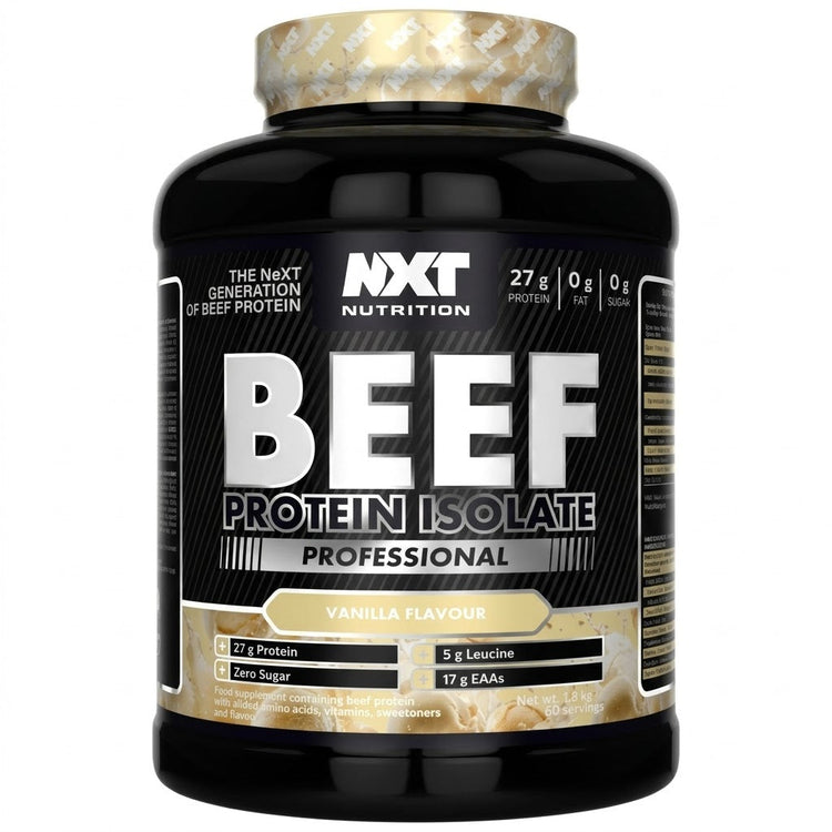 NXT Nutrition Beef Protein Isolate Professional 1.8kg - Pure protein , Potent, and Perfect for Performance NXT Nutrition