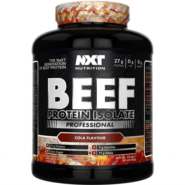 NXT Nutrition Beef Protein Isolate Professional 1.8kg - Pure protein , Potent, and Perfect for Performance NXT Nutrition