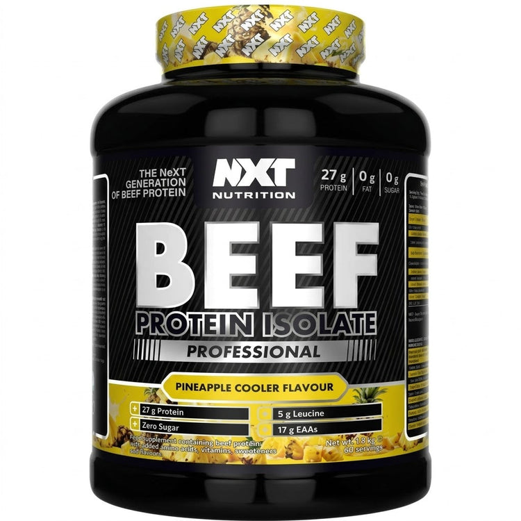 NXT Nutrition Beef Protein Isolate Professional 1.8kg - Pure protein , Potent, and Perfect for Performance NXT Nutrition