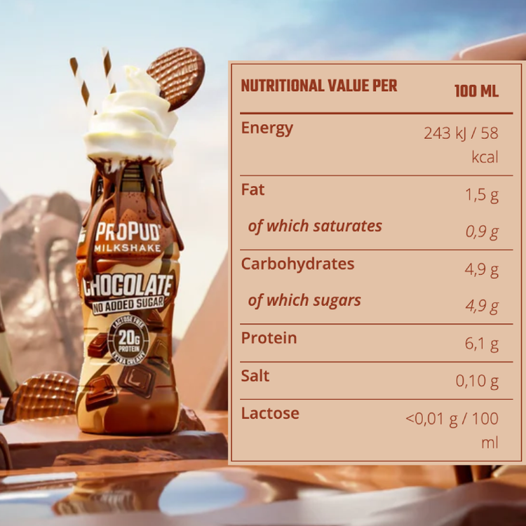 Propud Protein Milkshake 8x330ml: Creamy Chocolate Flavor | High-Protein Shake | UAE Fitness Fuel