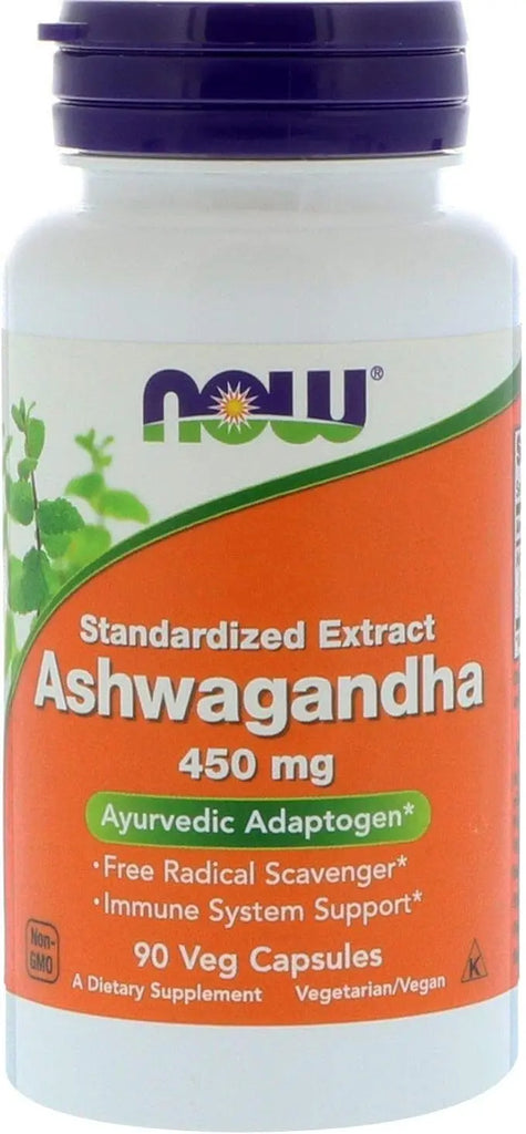 Now Ashwagandha 450mg 90veg Capsules Puzzle Supps