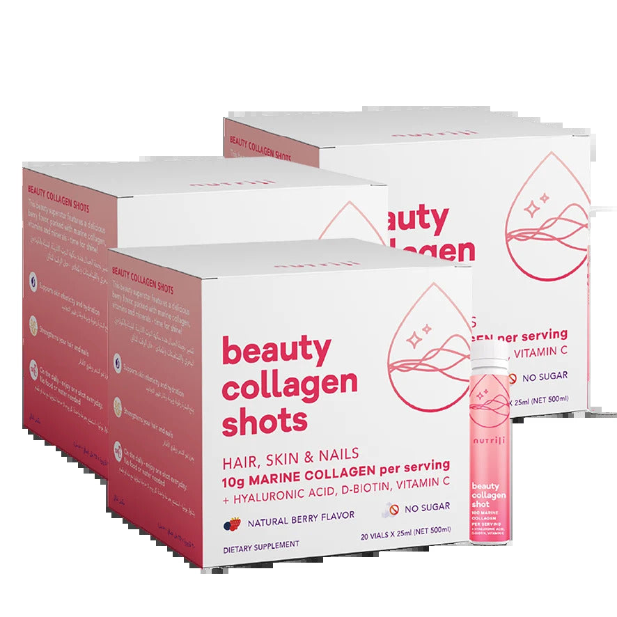 Nutrili Beauty Collagen Natural berry flavor 20x25ml Shots Puzzle Supps