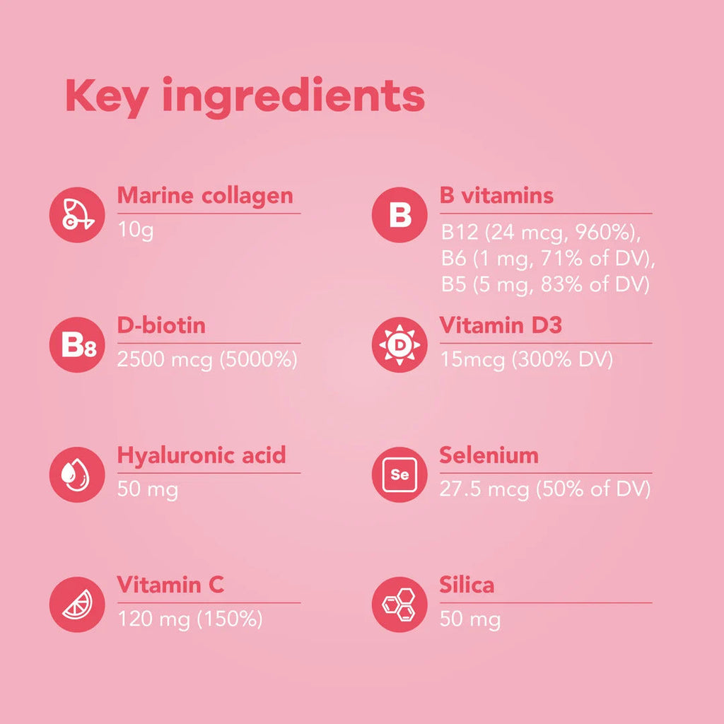 Nutrili Beauty Collagen Natural berry flavor 20x25ml Shots Puzzle Supps