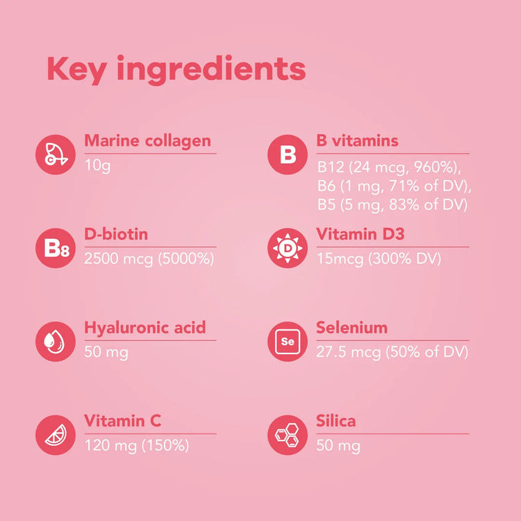 Nutrili Beauty Collagen Natural berry flavor 20x25ml Shots Puzzle Supps