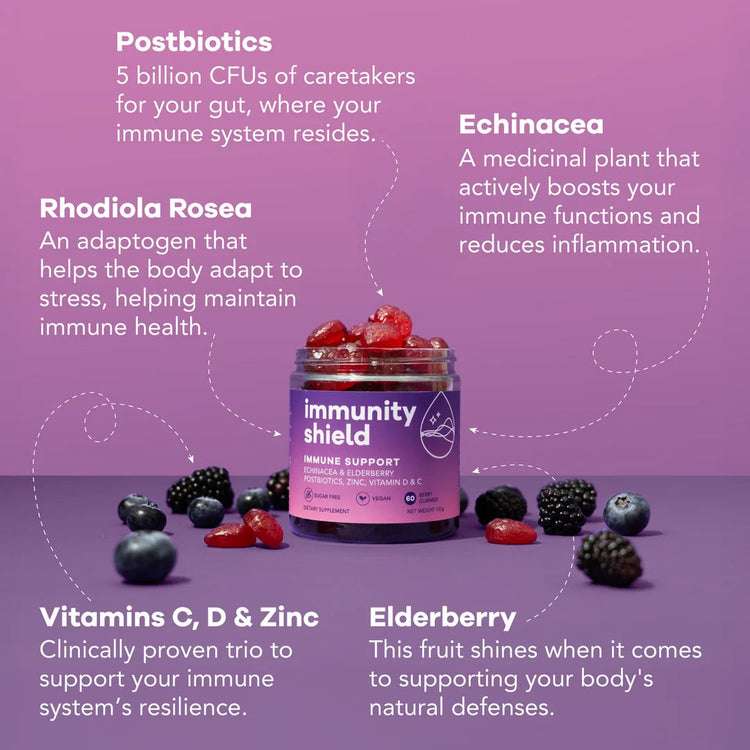 Nutrili Immunity shield ,immune support berry gummies 150g nutrili
