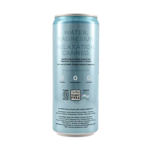 OHMG Sparkling Magnesium water cans 330ml OHMG