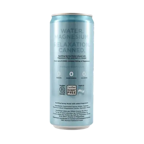 OHMG Sparkling Magnesium water cans 330ml OHMG