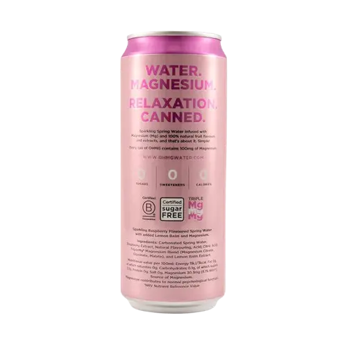 OHMG Sparkling Magnesium water cans 330ml OHMG
