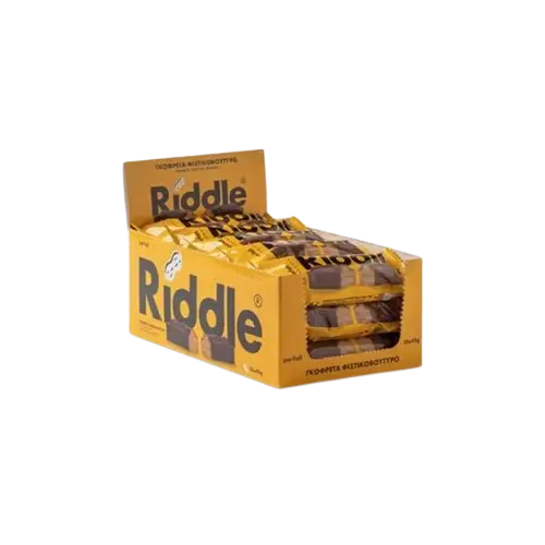 Crunchy Riddle Peanut Butter Wafers- Healthy Snack 15x50g Riddle