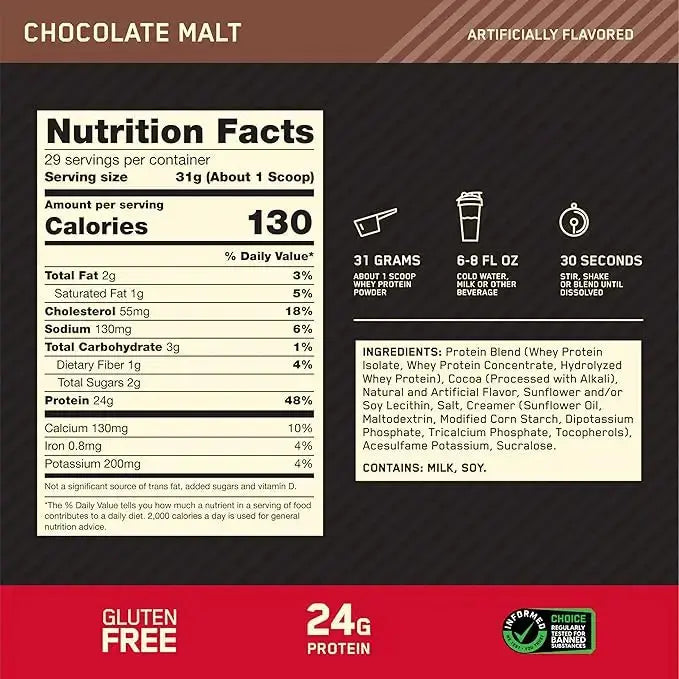 OPTIMUM NUTRITION GOLD STANDARD 100% WHEY | 2lb Optimum Nutrition