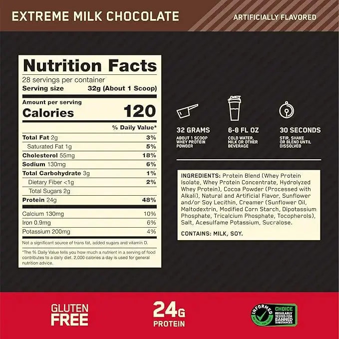 OPTIMUM NUTRITION GOLD STANDARD 100% WHEY | 2lb Optimum Nutrition