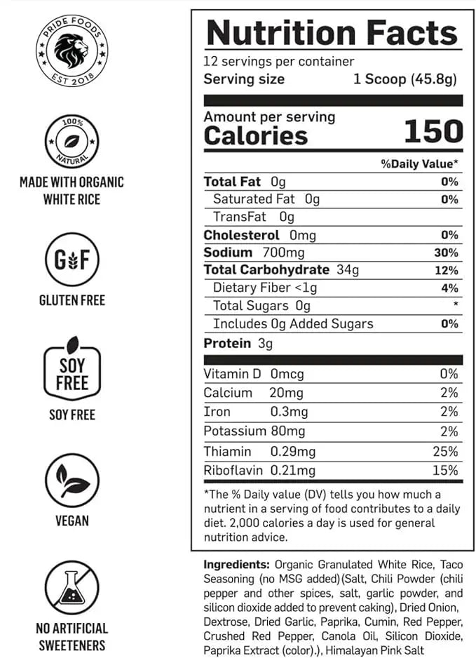 Pride Food Rice ‘N Grinds – Wholesome Natural Hot Rice Cereal 591.6g Pride