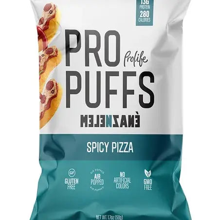 Pro Life Pro protein Puffs spicy pizza