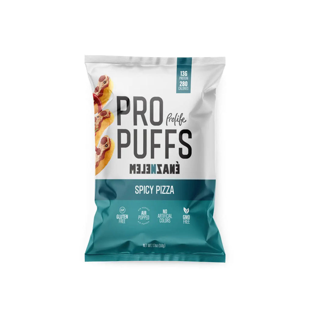 Pro Life Pro Puffs: High-Protein, Gluten-Free Snack - 50g Air-Popped Packs, Non-GMO (20-Box Economy Pack) Pro life