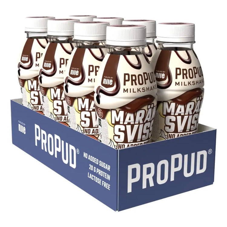Propud Protein Milkshake 8x330ml: Creamy Chocolate Flavor | High-Protein Shake | UAE Fitness Fuel Propud