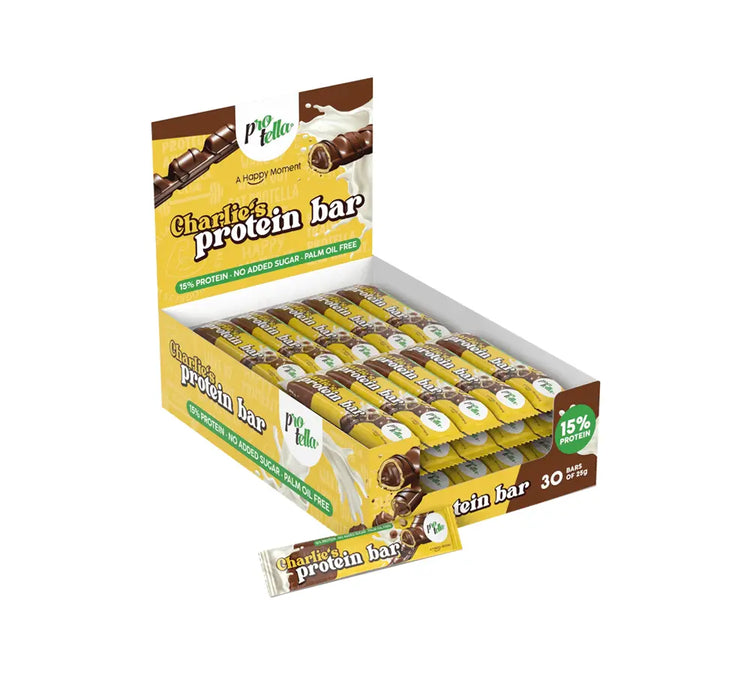 Protella Charlie’s Protein Bar – Crispy Chocolate Wafer | High Protein | Low Sugar Protella