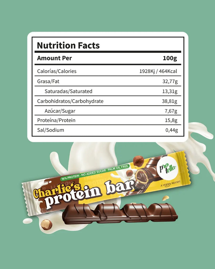 Protella Charlie’s Protein Bar – Crispy Chocolate Wafer | High Protein | Low Sugar Protella