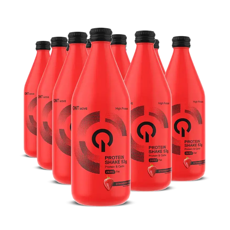 QNT Move protein milk shakes with high protein and carb | zero fat |500ml QNT Move