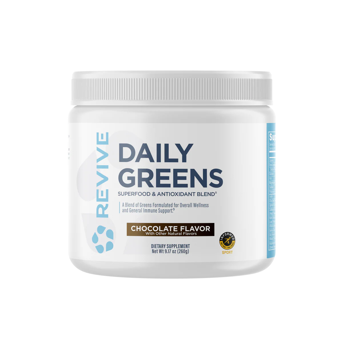 Revive Daily Greens Chocolate Flavour 200g Revive