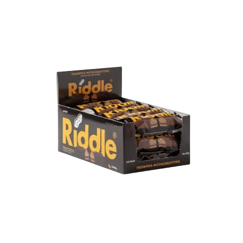 Crunchy Riddle Peanut Butter Wafers- Healthy Snack 15x50g Riddle