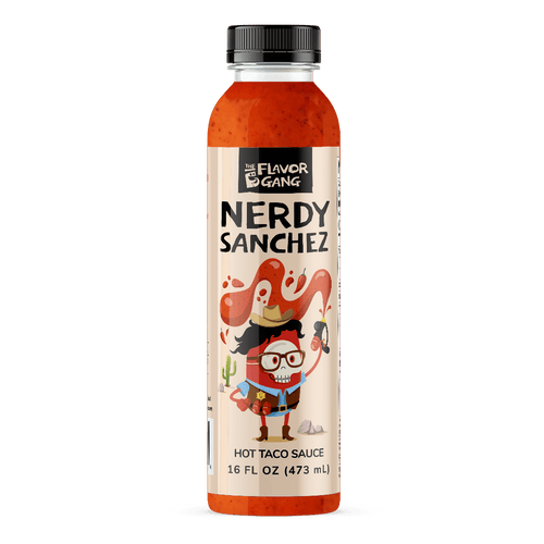 The Flavor Gang Nerdy Sanchez Hot Taco Sauce 473ml