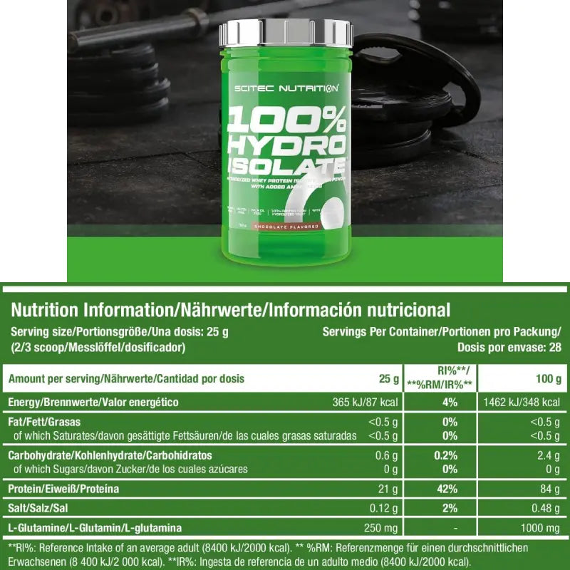 Scitec Nutrition 100% Whey Isolate 700G Scitec Nutrition