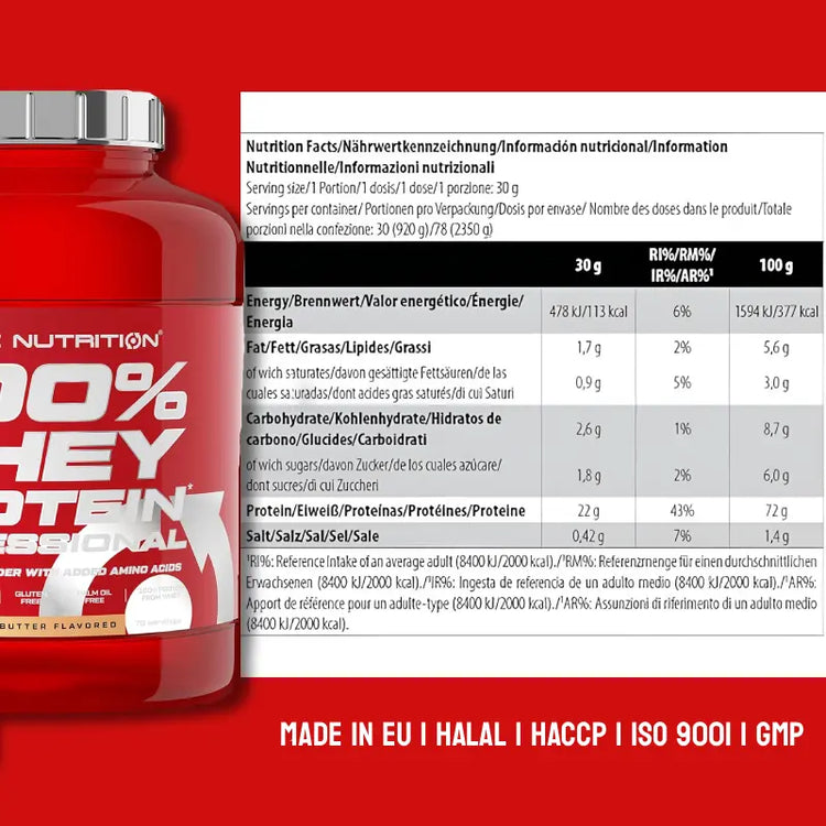 Scitec Nutrition 100% Whey Protein Professional 2350g Scitec Nutrition