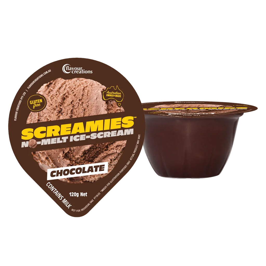 Flavour Creation Screamies Chocolate Flavor No Melt Ice Cream 120g Flavour Creation