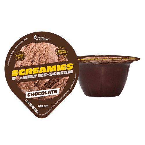 Flavour Creation Screamies Chocolate Flavor No Melt Ice Cream 120g