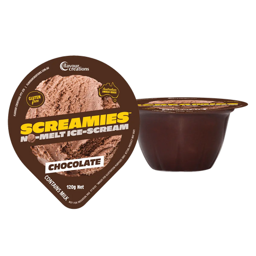 Flavour Creation Screamies Chocolate Flavor No Melt Ice Cream 120g Flavour Creation