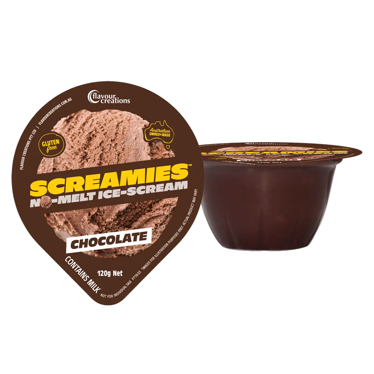 Flavour Creation Screamies Chocolate Flavor No Melt Ice Cream 120g Flavour Creation