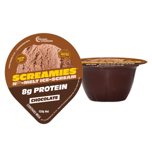 Flavour Creation Screamies Chocolate 8g Protein No Melt Ice Cream 120g