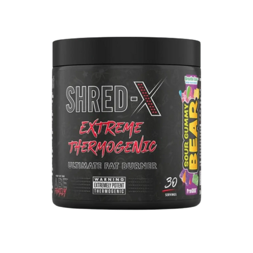 SHRED-X EXTREME THERMOGENIC POWDER Sour Gummy Bear Flavour 300G Applied Nutrition