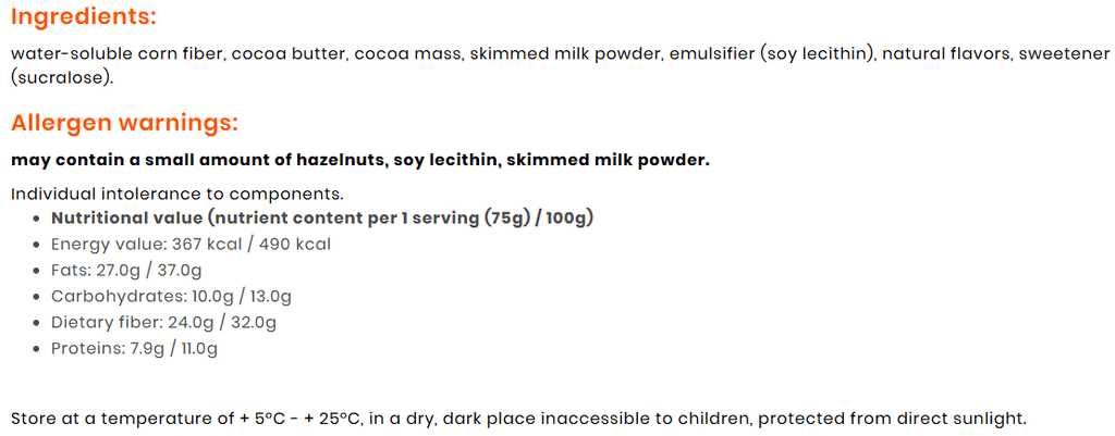 Snaq Fabriq Milky Chocolate (No sugar Added) 4x75g (4 Pieces/Box) Snaq Fabriq