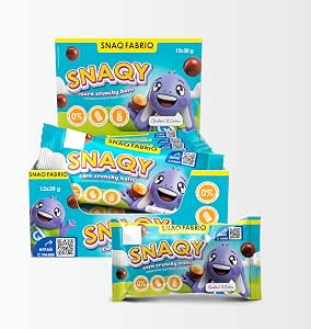 Snaq Fabriq Snaqy Corn Crunchy balls Chocolate Covered, Gluten Free and No Sugar Added 12x30g Puzzle Supps