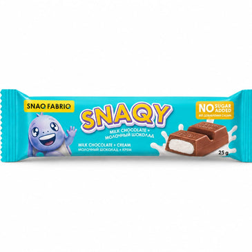 Snaq Febriq Snaqy Milk Chocolate Bar with Filling 25g Pack of 16 Snaq Febriq