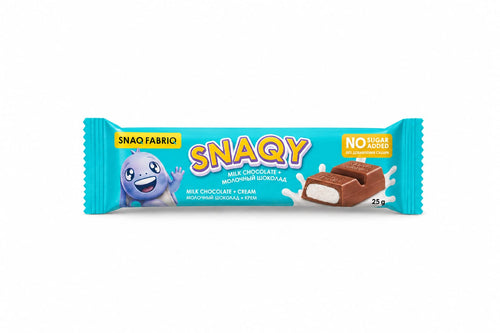 Snaq Febriq Snaqy Milk Chocolate Bar with Filling 25g Pack of 16 Snaq Febriq