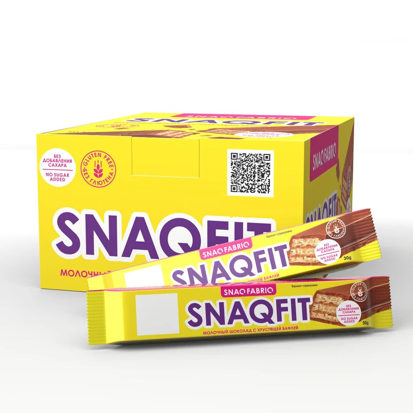 Snaqfit Crispy Wafer 30g Pack of 16 Puzzle Supps