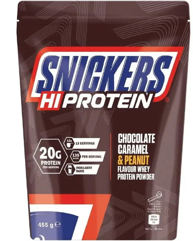 Snickers Hi-Protein Whey Powder - 455g Snickers