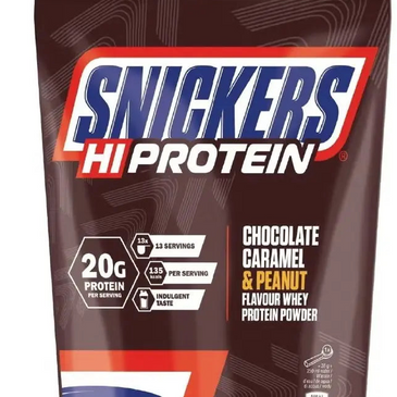 Snickers Hi-Protein Whey Powder - 455g Snickers