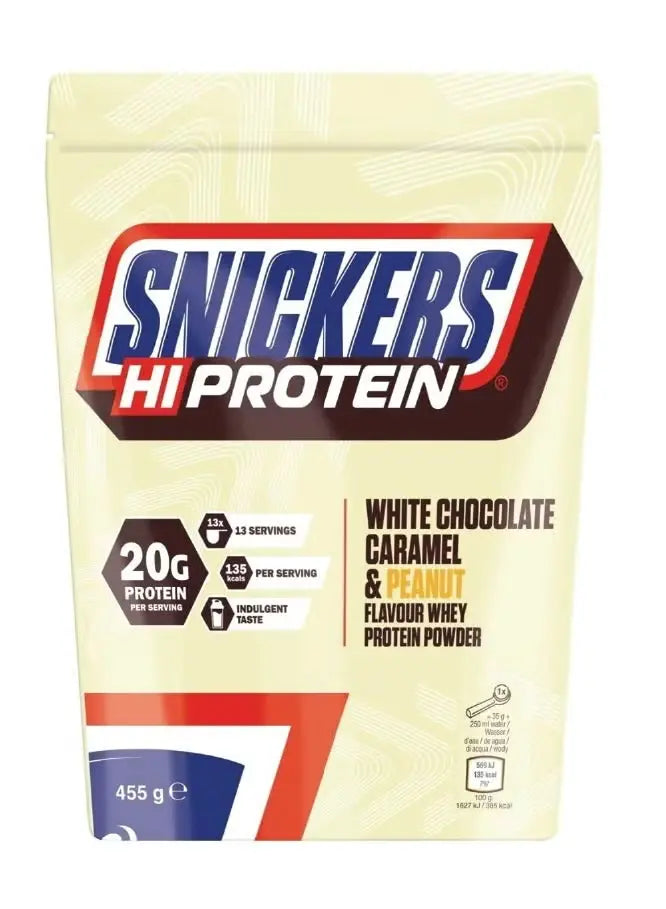 Snickers Hi-Protein Whey Powder - 455g Snickers