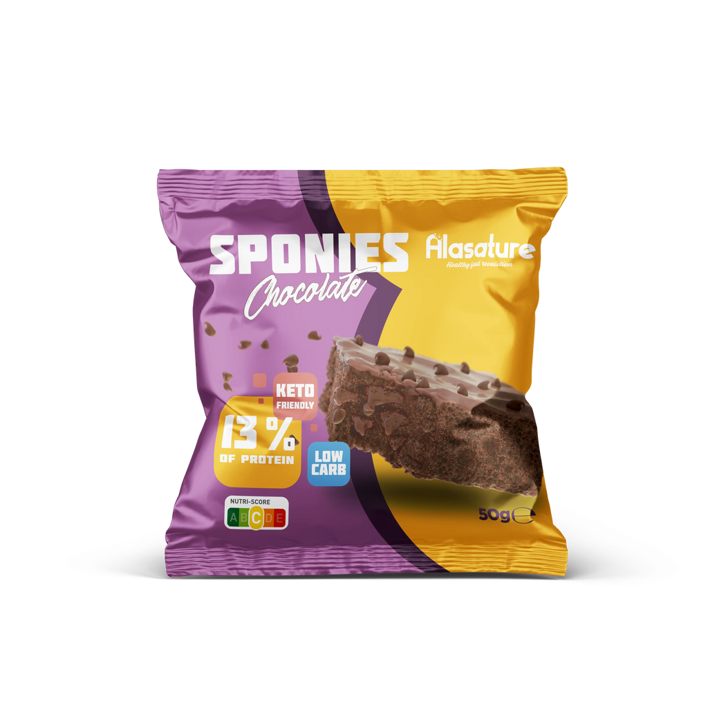 Alasature Protein Sponies (9x50g)  9 Pieces Per Box 450g Alasature