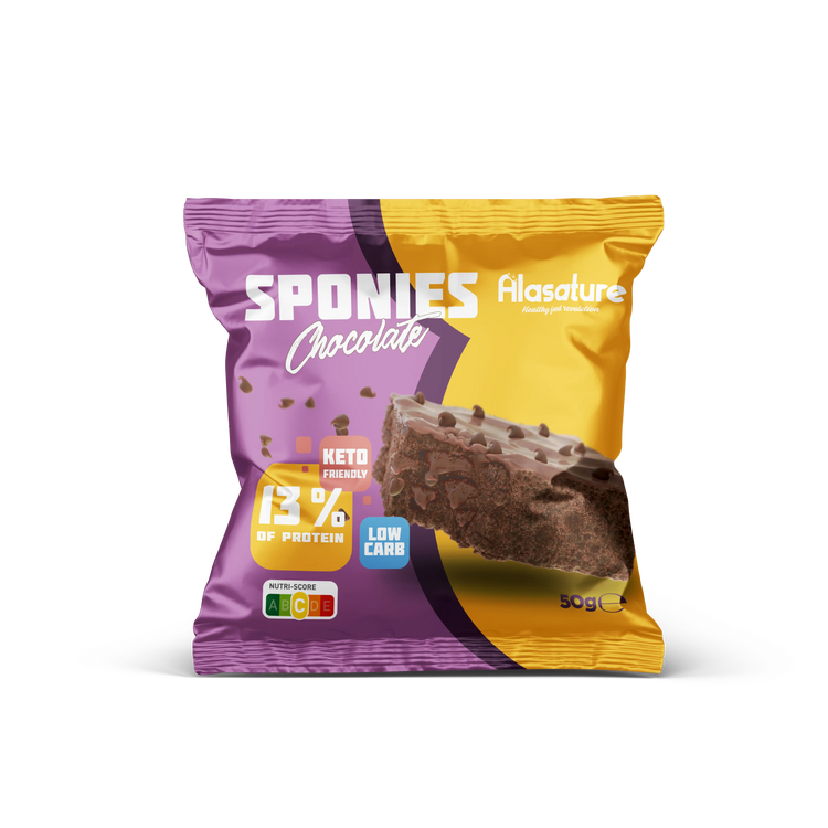 Alasature Protein Sponies (9x50g)  9 Pieces Per Box 450g Alasature