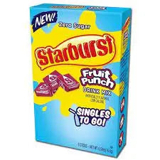 Starburst Singles To Go Drink Mix,  6 sticks Starburst